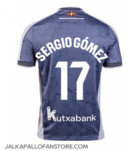 Real Sociedad Sergio Gomez #17 Vieraspaita 2025-26 Lyhythihainen Real Sociedad Sergio Gomez #17 Vieraspaita 2025-26 Lyhythihainen